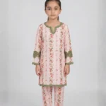 Blush Floral Kids Kurta Set