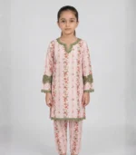 Blush Floral Kids Kurta Set