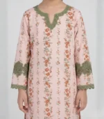 Blush Floral Kids Kurta Set - Image 2