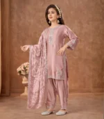 Rose Mist Embroidered Kurta Set - Image 2