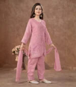 Blush Grace Embroidered Kurta Set - Image 3