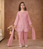 Blush Grace Embroidered Kurta Set