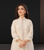 Ivory Blossom Embroidered Kurta Set - Image 4