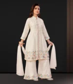 Ivory Blossom Embroidered Kurta Set - Image 2